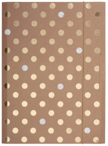 herlitz Chemise à élastiques Pure Glam, A4, carton kraft