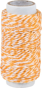 KNORR prandell Ficelle déco / Cordon déco, orange, 20 m