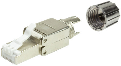 LogiLink Connecteur RJ45 mâle, montage sans outil, Cat.8.1