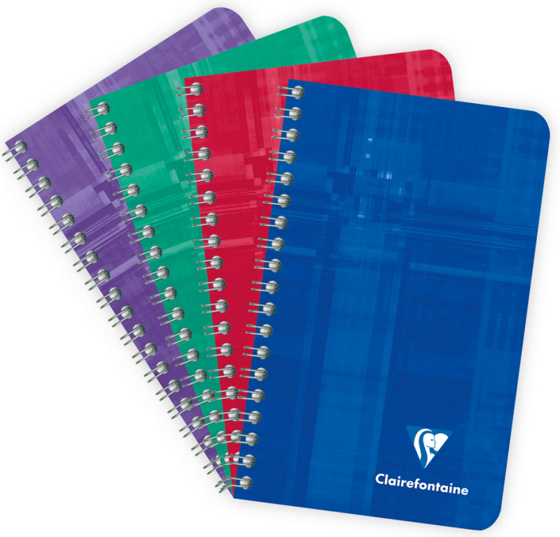 Clairefontaine Carnet à spirale, 95 x 140 mm, quadrillé 5x5