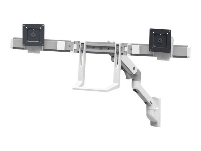 Ergotron : HX WALL DUAL MONITOR ARM WHITE .
