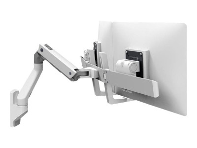 Ergotron : HX WALL DUAL MONITOR ARM WHITE .