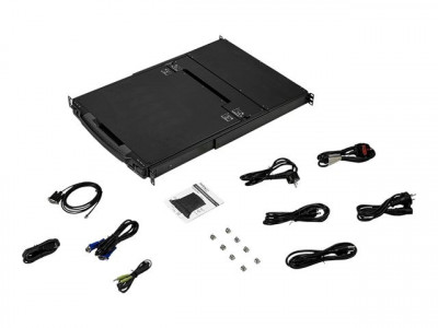 Startech : 17IN HD RACKMOUNT KVM CONSOLE DUAL RAIL 1080P KVM DVI/VGA