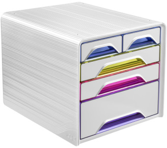 CEP Schubladenbox Smoove HEUREUX, 5 tiroirs, blanc / couleur