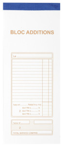 EXACOMPTA Bloc Addition, pages numérotées