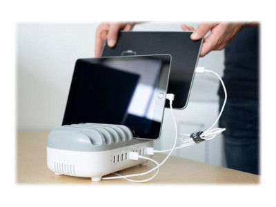 compulocks : 10PORTUSB CHARGIND DOCK STATION WHITE EU PLUGS