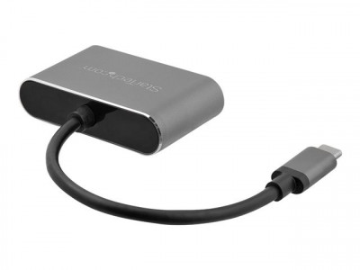 Startech : USB-C TO VGA et HDMI ADAPTER 2IN1 4K 30HZ SPACE GRAY