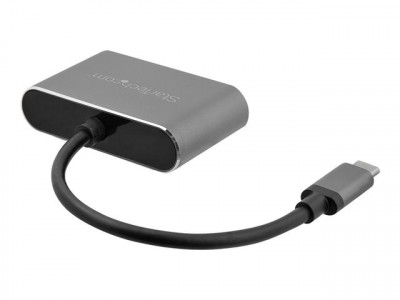 Startech : USB-C TO VGA et HDMI ADAPTER 2IN1 4K 30HZ SPACE GRAY