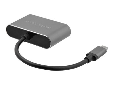 Startech : USB-C TO VGA et HDMI ADAPTER 2IN1 4K 30HZ SPACE GRAY