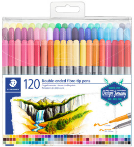 STAEDTLER Feutre double pointe Design Journey, étui de 36