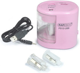 RAPESCO électrique double aiguiseur PS12 USB, rose