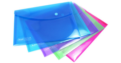 RAPESCO poche de documents, A5, PP, couleurs assorties