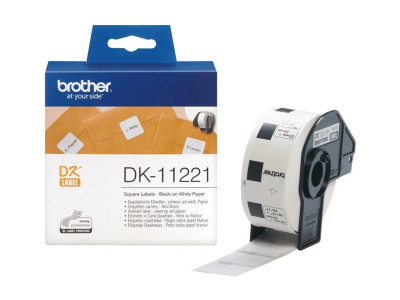 Brother : PERMANENT ADHESIVE SQ LABEL 23MM X 23MM 1000 P ROLL
