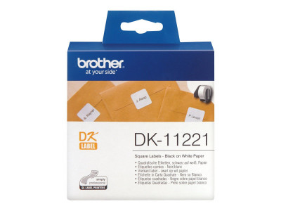 Brother : PERMANENT ADHESIVE SQ LABEL 23MM X 23MM 1000 P ROLL