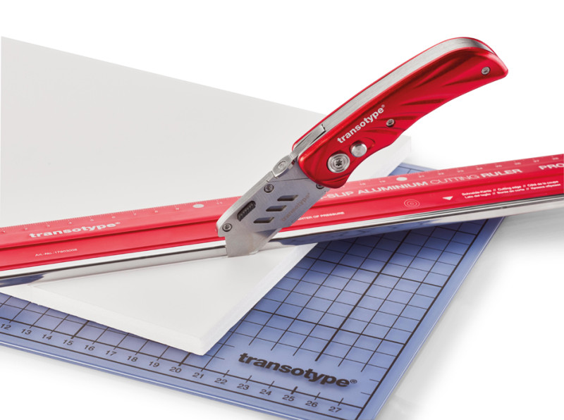 transotype Cutter PRO, boîtier en aluminium, rouge