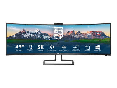 Philips : 49IN VA CURVED LED MONITOR 5120 X 1440 1 X USB-C 3.1
