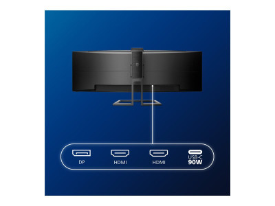 Philips : 49IN VA CURVED LED MONITOR 5120 X 1440 1 X USB-C 3.1