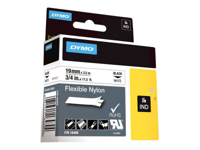 Dymo : ID1-19-1300 FLEXIBLE NYLON WH.