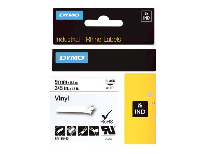 Dymo : ID1-9-1500 WHITE VINYL