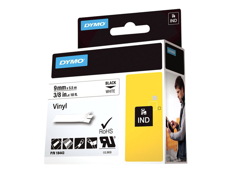 Dymo : ID1-9-1500 WHITE VINYL