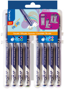 PILOT Stylo feutre Fineliner FRIXION EVOLUTIVE SET, étui 4