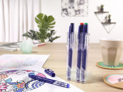 PILOT Stylo feutre Fineliner FRIXION EVOLUTIVE SET, étui 4