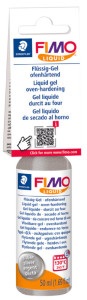 FIMO Gel liquide décoratif, argent, durcit au four, 50 ml