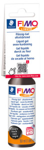 FIMO Gel liquide décoratif, argent, durcit au four, 50 ml