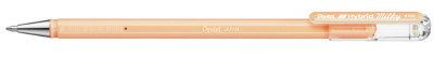 Pentel Stylo roller à encre gel Hybrid Milky, orange pastel