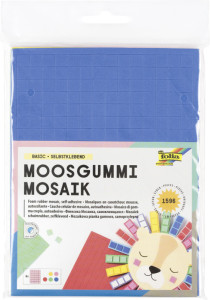 folia caoutchouc mousse mosaïque « de base », auto-adhésif, 1.596 parties