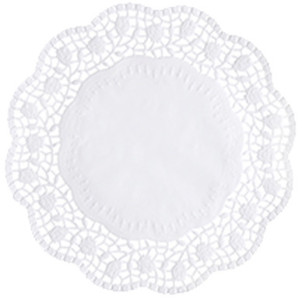 PAPSTAR Napperon, rond, diamètre: 330 mm, blanc