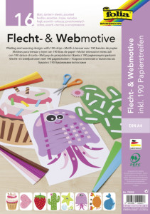 folia Flecht- & Webmotive Set, DIN A4, 16 Blatt