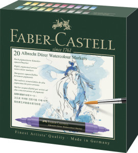 FABER-CASTELL Marqueur aquarelle ALBRECHT DÜRER, étui de 20