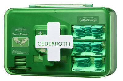 CEDERROTH Kit de premiers secours Wound Care Dispenser Blue