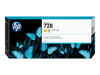 HP cartouche d'encre No 728 300ML YELLOW