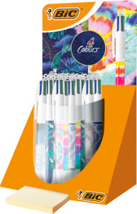 BIC Stylo à bille rétractable 4 Colours Messages, présentoir