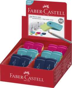 FABER-CASTELL Gomme en plastique SLEEVE MINI, assorti