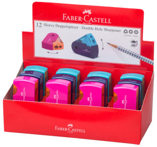 FABER-CASTELL Taille-crayon double SLEEVE, assorti