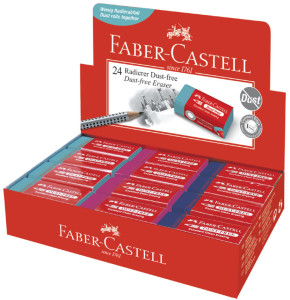 FABER-CASTELL Gomme en plastique DUST-FREE, en présentoir