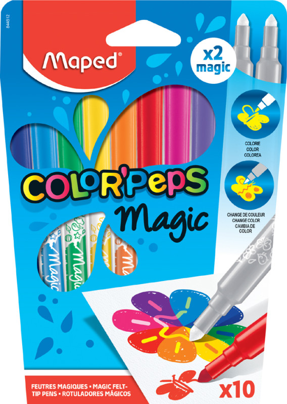 Maped Fasermaler Color'Peps magique, 10 carton cas