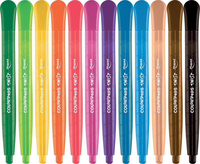 Maped Color'Peps crayon TWIST, 12er polybag