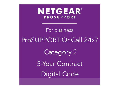 Netgear : contrat de maintenance support ONCALL 24X7 catégorie 2. 5 ans