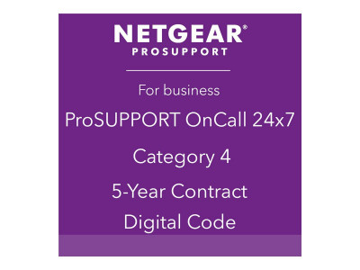 Netgear : contrat de maintenance support ONCALL 24X7 catégorie 4. 5 ans