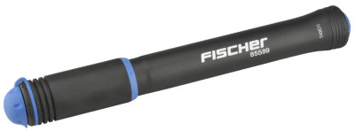 FISCHER mini-pompe à bicyclette FLEX, noir / bleu
