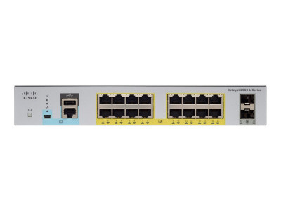 Cisco : CATALYST 2960L SMART MANAGED 16P GIG POE 2X1G SFP LAN LITE