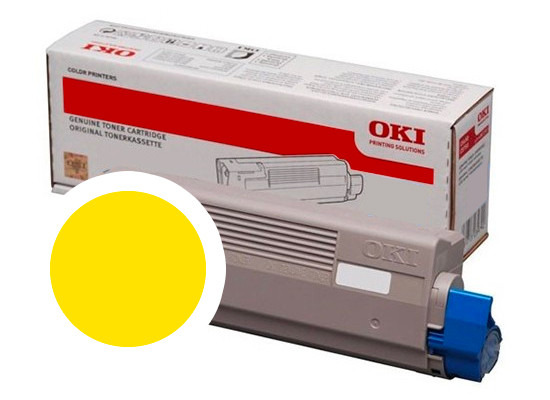 Oki Toner Jaune 10000 pages pour imprimante C834 C844