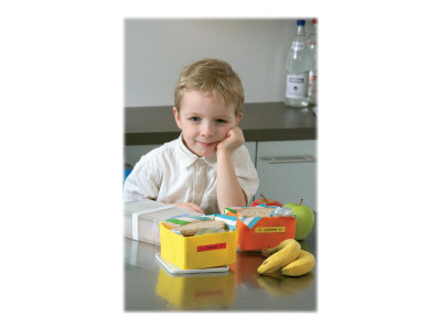 Dymo : LETRATAG tape PLAST YELL pour R