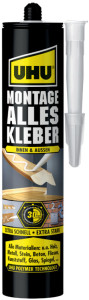 Ensemble UHU Alleskleber, exempt de solvant, 165 g tube, blanc