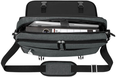 WEDO Notebook Messenger Bag COLLEGE, gris