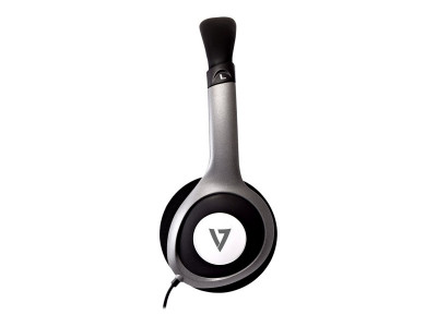 V7 : DELUXE 3.5MM STEREO HEADPHONES W/VOL CONTROL 1.8M cable